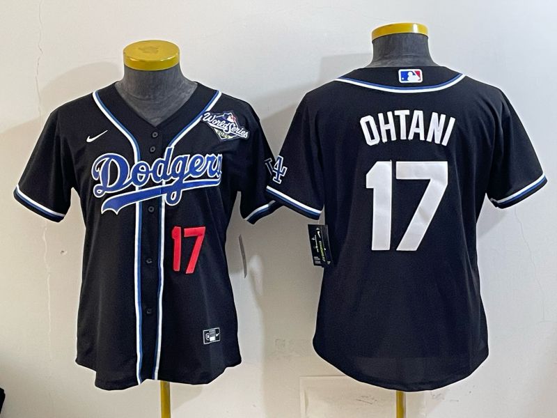 Youth Nike 2026 Los Angeles Dodgers #17 Ohtani Black Game MLB Jersey 06->youth mlb jersey->Youth Jersey